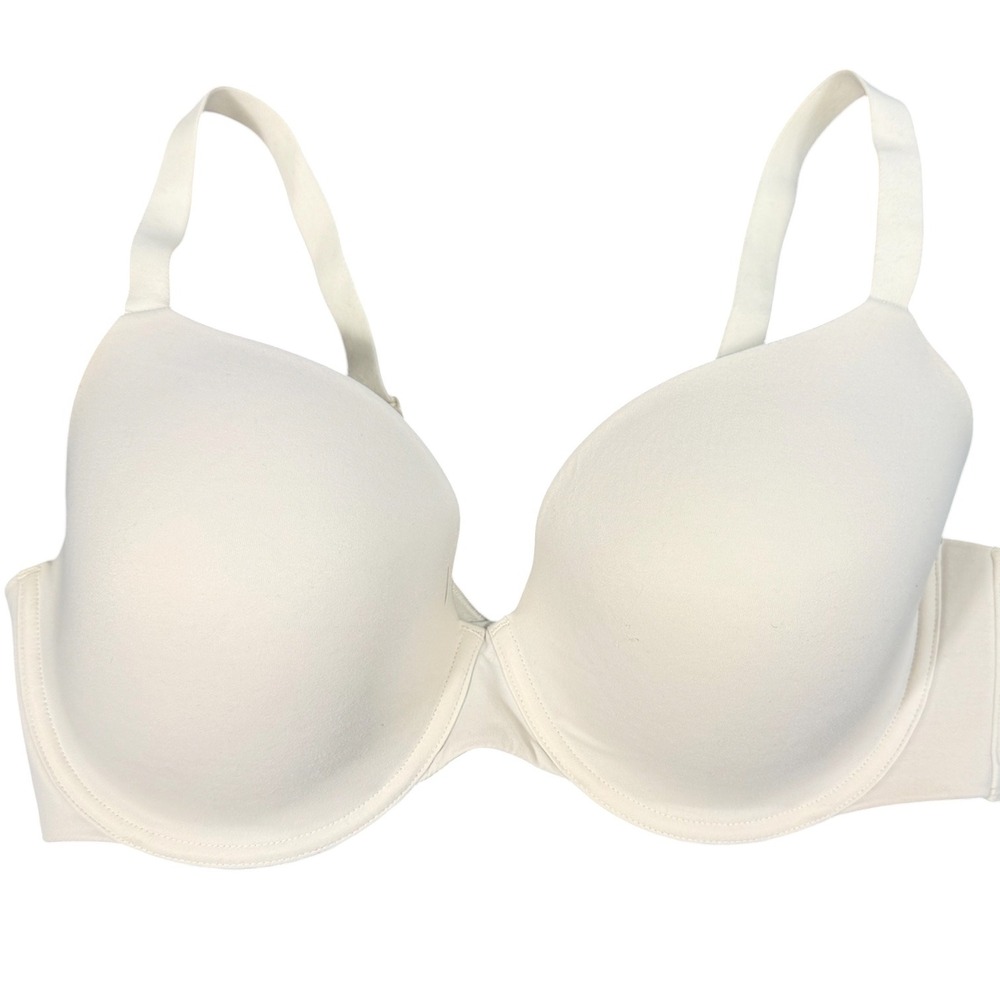 Soma Enbliss Full Coverage Bra Womens 38D Ivory Underwire T Shirt Comfort